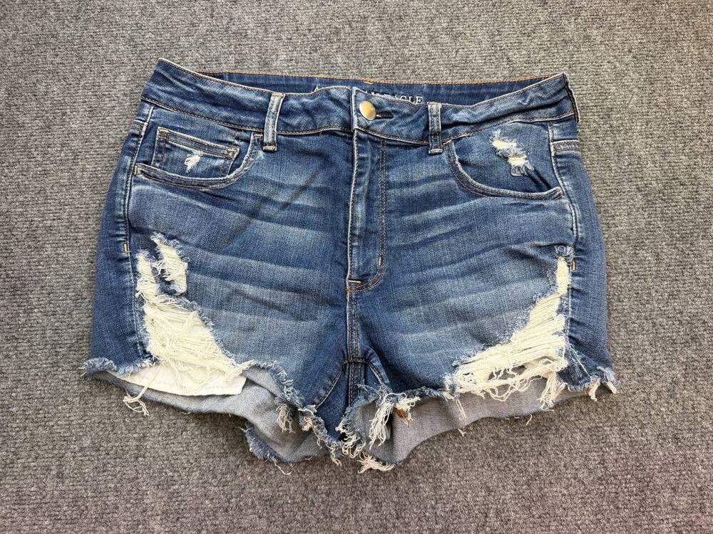 American Eagle Outfitters Women’s Size 14 Super Stretch Distressed Denim Shorts